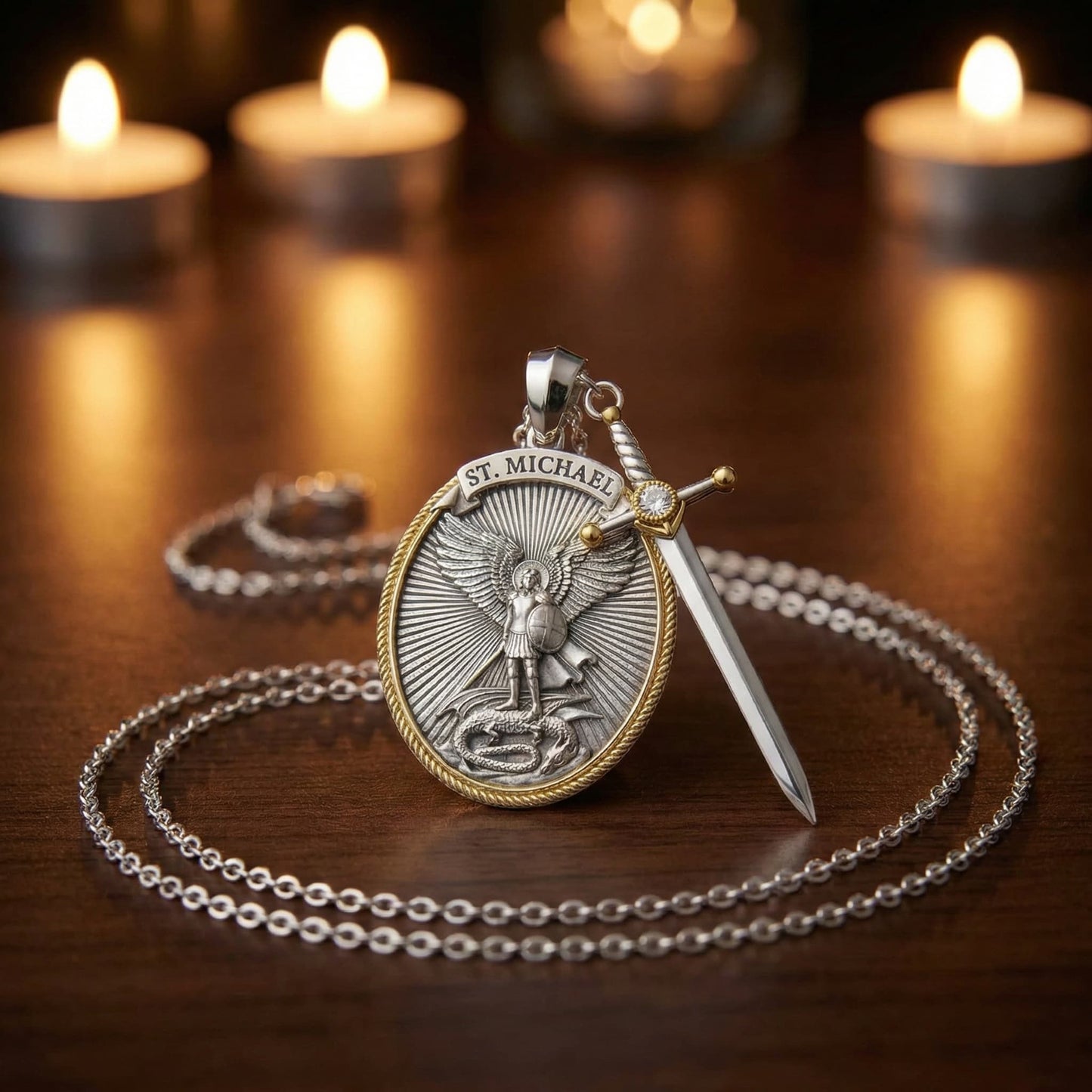Symbolic and Spiritual™ St. Michael Archangel Pendant